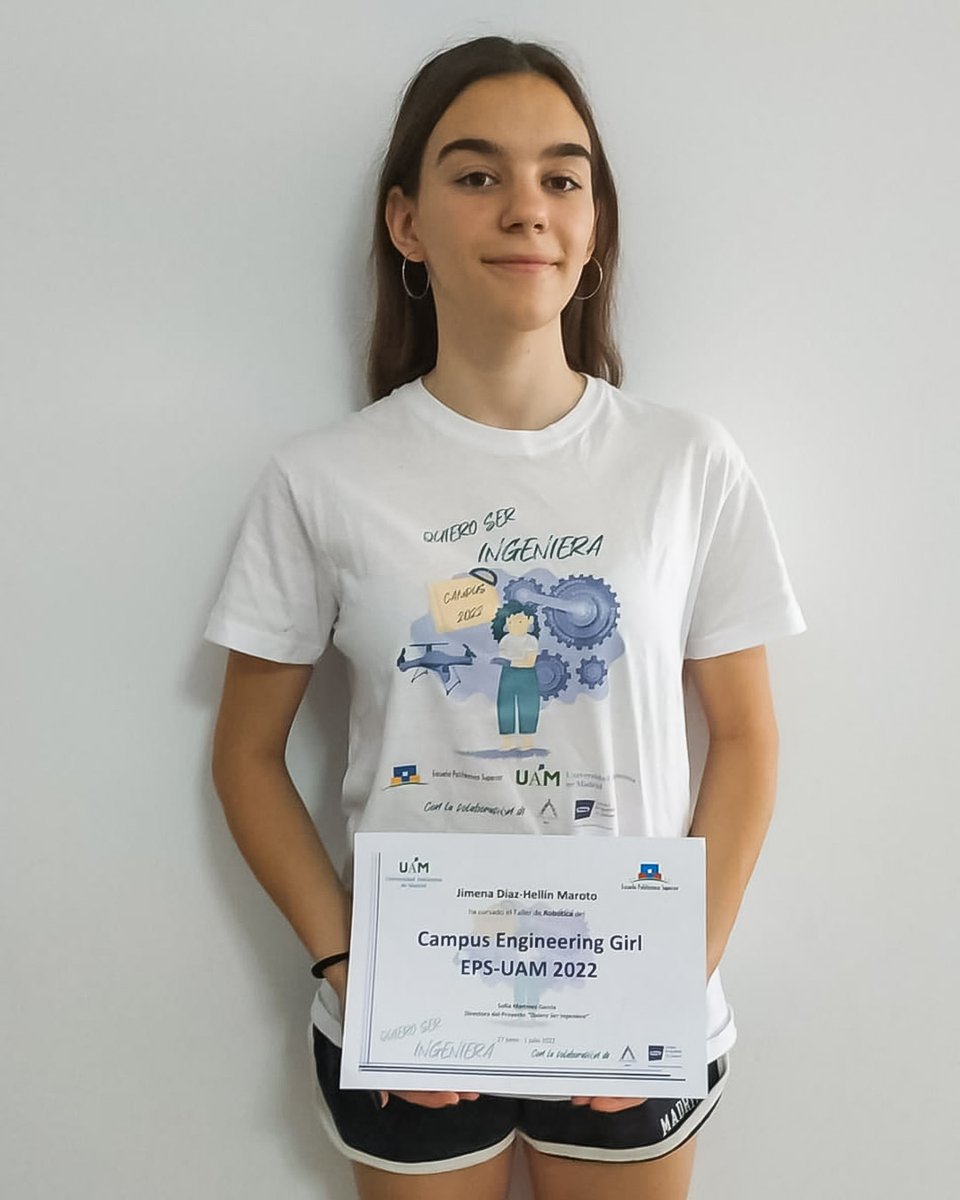 ColegioGaudem's tweet photo. Os dejamos fotos del pasado julio, donde nuestra alumna Jimena D. participó durante una semana en el Campus "Engineering Girl" del proyecto “Quiero ser ingeniera” de la @uammadrid, concretamente en el taller de Robótica 🔝

#ColegioGaudem > #UnProyectoSingular en #Madrid #Barajas https://t.co/wj48wwoRGv