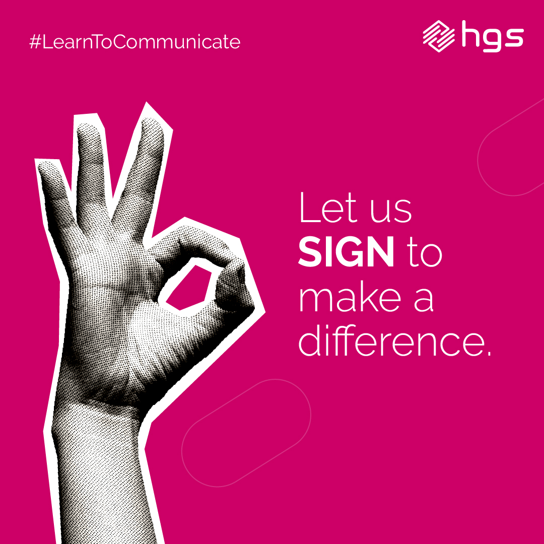 LifeAtHGS's tweet photo. Let us #LearnToCommunicate in Sign Language with HGS and foster equality for every community. Stay connected to know more and win amazing prizes.
#TeamHGS #LifeAtHGS #ContestAlert #InternationalDayOfSignLanguages #DiversityAndInclusion https://t.co/Y6NWNAatAO