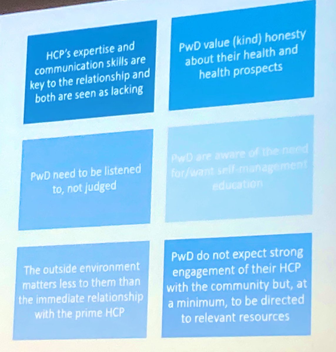 Moodwife's tweet photo. The @IDFEuropeBXL symposium reinforcing messages from last week’s @pcdsociety conference about the relationship barriers & benefits to #CareProcesses @EASDnews @dedocORG #EASD2022 #dedoc° https://t.co/PEkkntwPCU