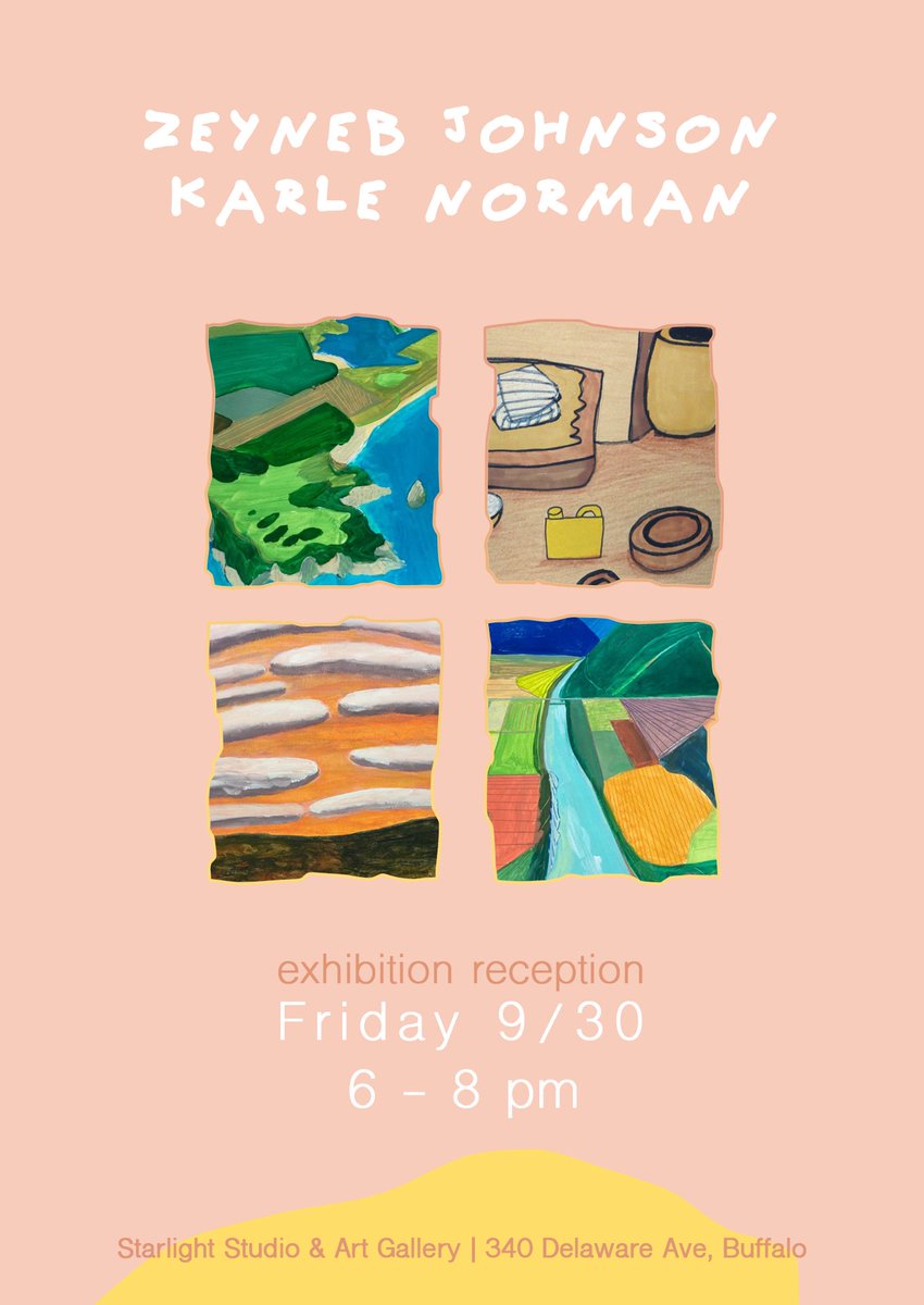 StarlightLDA's tweet photo. Trials and Triumphs - https://t.co/nMoR8vqzL2
Trials and Triumphs
Works by Zeyneb Johnson and Karle Norman
September 30 - November 11, 2022
Opening Reception: September 30, 6-8 pm. https://t.co/alBT8robzr