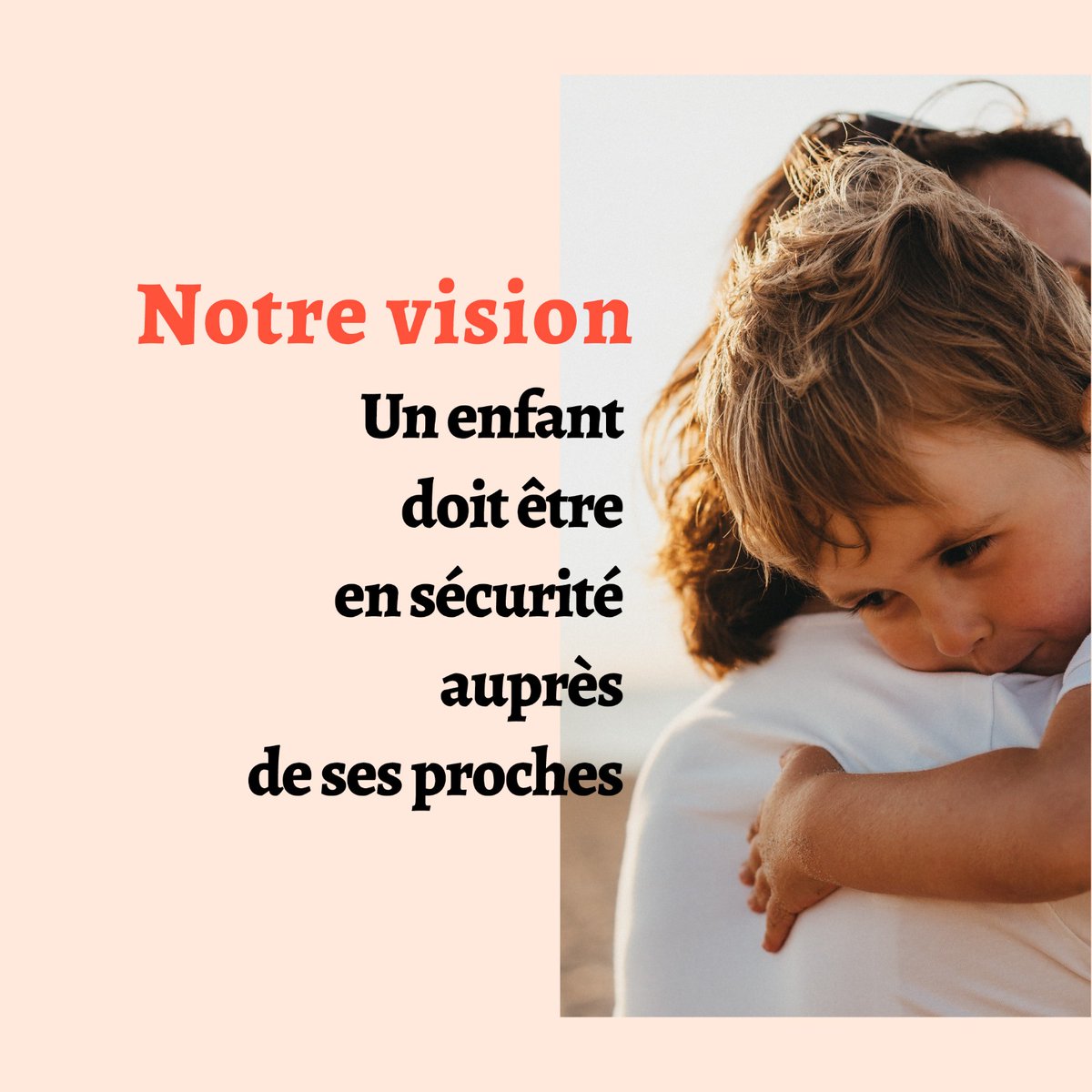 Facealinceste's tweet photo. [#NotreVision] Un enfant victime d'inceste ou de pédocriminalité, c'est un destin brisé, une société déséquilibrée. 

Notre vision est simple : un enfant devrait être en sécurité auprès de ses proches. 

En savoir plus 👉 https://t.co/YXfqNozl4R https://t.co/pauyDu9a55