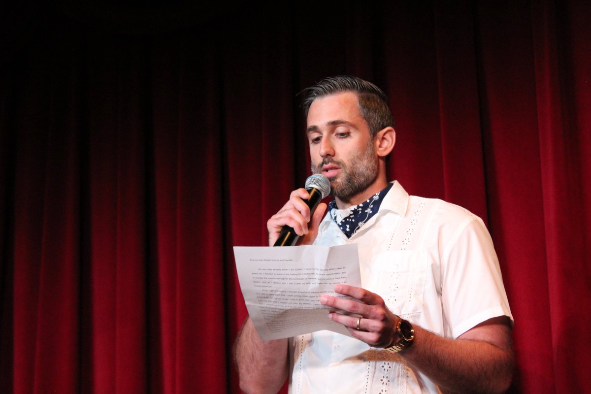 TBSjweb's tweet photo. Happy Hispanic Heritage Month! Last Wednesday, Senor Arias and Mrs. Ferguson hosted an assembly talking what it means to be Hispanic. There was music, reflection, and a bit of salsa! #HispanicHeritageMonth #thebenjaminschool https://t.co/5GE1bMRnLd
