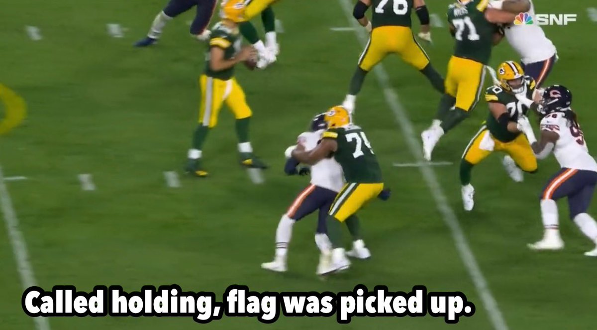 The Packers and the @NFLOfficiating had themselves a game last night.
