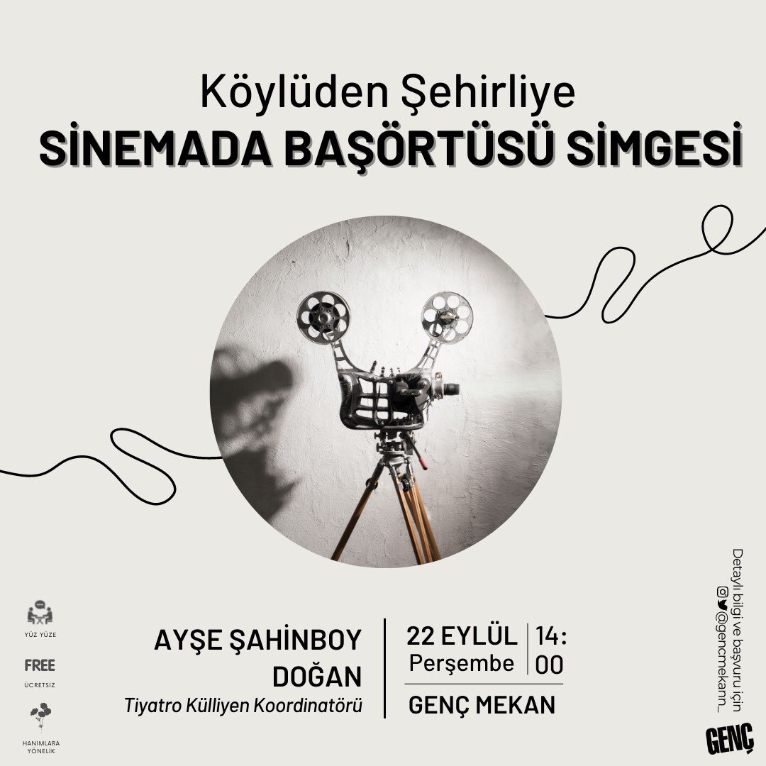 Görünüşün aynı zamanda bir sembolik anlatım olduğunu düşünürsek sinemada kadınlar üzerinden anlatılmak istenilen başörtüsü algısı nerede duruyor?

Yönetmen <a href="/asahinboydogan/">Ayşe Şahinboy</a> ile 22 Eylül Perşembe saat 14.00’da Genç Mekân sinema salonunda buluşuyoruz.

#sinema #AyşeŞahinboyDoğan