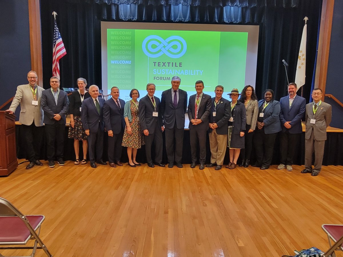 Polaris_mep's tweet photo. The Textile #Sustainability Forum is underway at @universityofri! Today's program inc remarks from @SenJackReed, @SenWhitehouse, @RepCicilline and URI President @MarcParlange, + new research and ideas for sustainable textiles.
@RitinOfficial #Manufacturing #MadeInRI https://t.co/F5FYjOZOEG