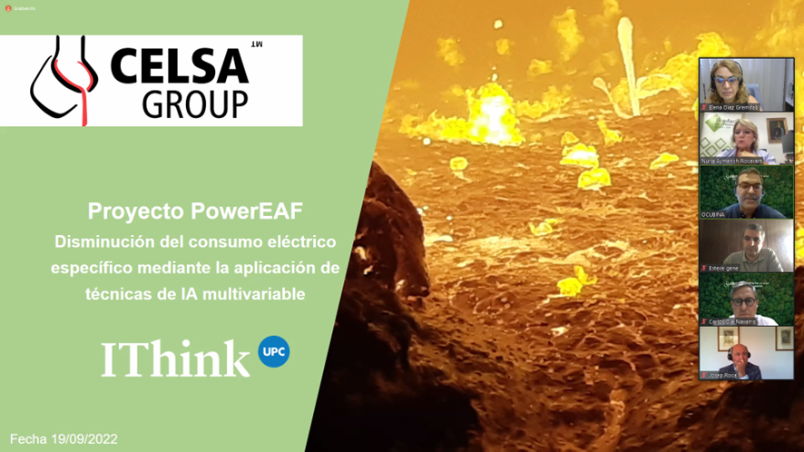 Óscar Cubiñá, director d’acereria de CELSA Barcelona explica el projecte PowerEAF, del que és lider, a la jornada de <a href="/f_industria/">Fundació per la Indústria - Sabadell 1559</a>: La transformació digital a CELSA Group, clau per a la seva sostenibilitat.
<a href="/CelsaGroup/">CELSA</a>