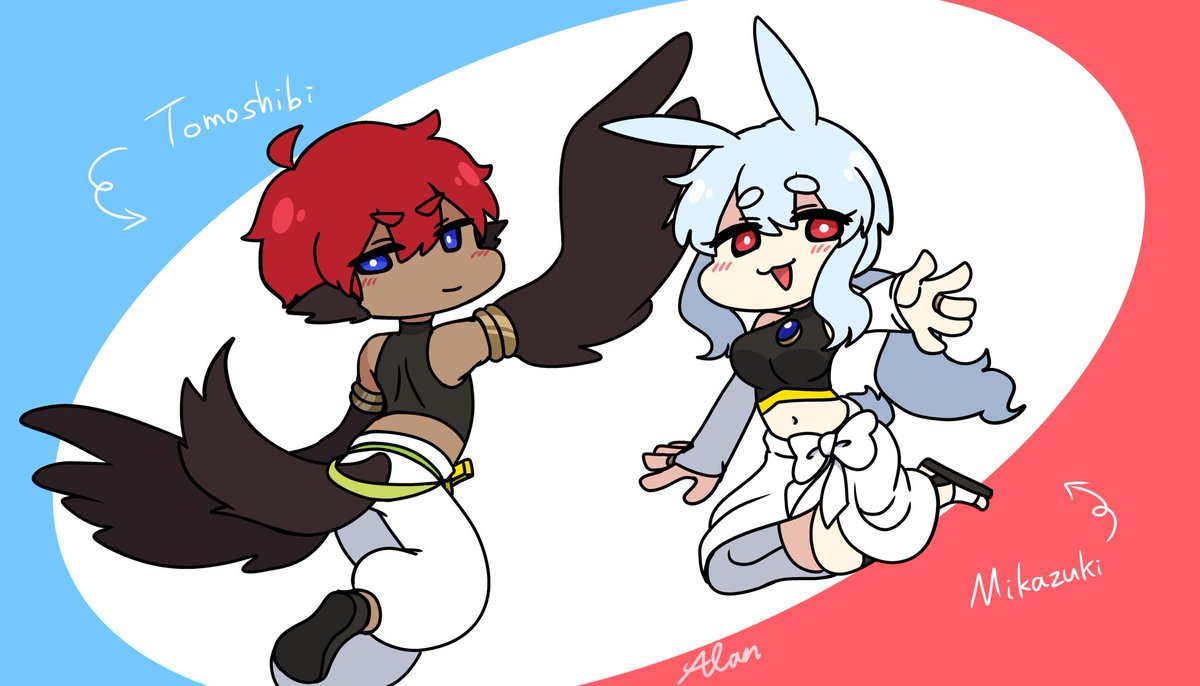 RainySound_Alan's tweet photo. ちょっと息抜きに、私のOCs(=Tomoshibi、Mikazuki、Glim、Crestia)に着て欲しい衣装をゆるーく募集します。
As a bit of a break, I am loosely soliciting costumes that I would like my OCs (=Tomoshibi, Mikazuki, Glim, and Crestia) to wear. https://t.co/qCahR4IkMM