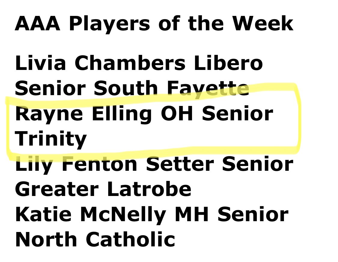 Congratulations to our <a href="/RayneElling/">Rayne</a> on being a AAA Player of the Week! Keep working hard Rayne! #proud #thillvb #hillervb