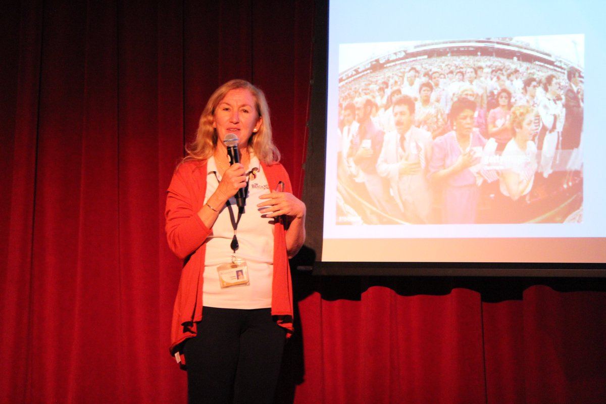 TBSjweb's tweet photo. Happy Hispanic Heritage Month! Last Wednesday, Senor Arias and Mrs. Ferguson hosted an assembly talking what it means to be Hispanic. There was music, reflection, and a bit of salsa! #HispanicHeritageMonth #thebenjaminschool https://t.co/5GE1bMRnLd