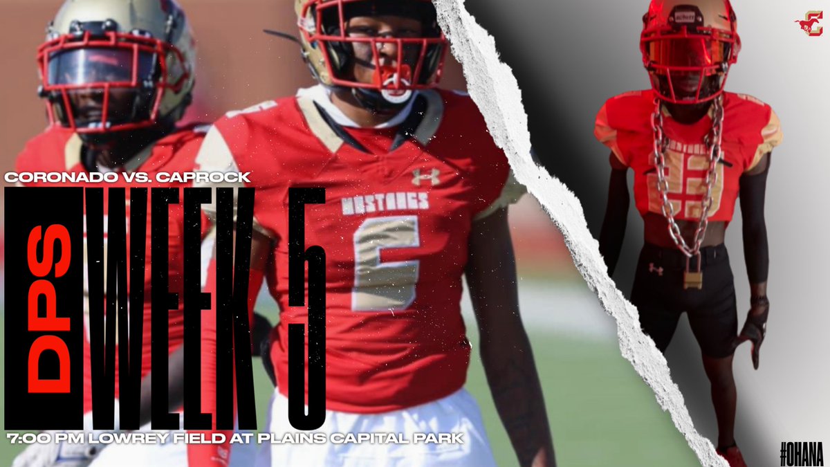 Coronado_Sports's tweet photo. DPS

📅9/23/22
🕰️7PM
📍Lowrey field at Plains Capital Park 
🎯@CRockHorns
🎟️@AthleticsLISD
📺@NFHSNetwork

#Ohana #codeRED #focUS https://t.co/i2c9aICG4B