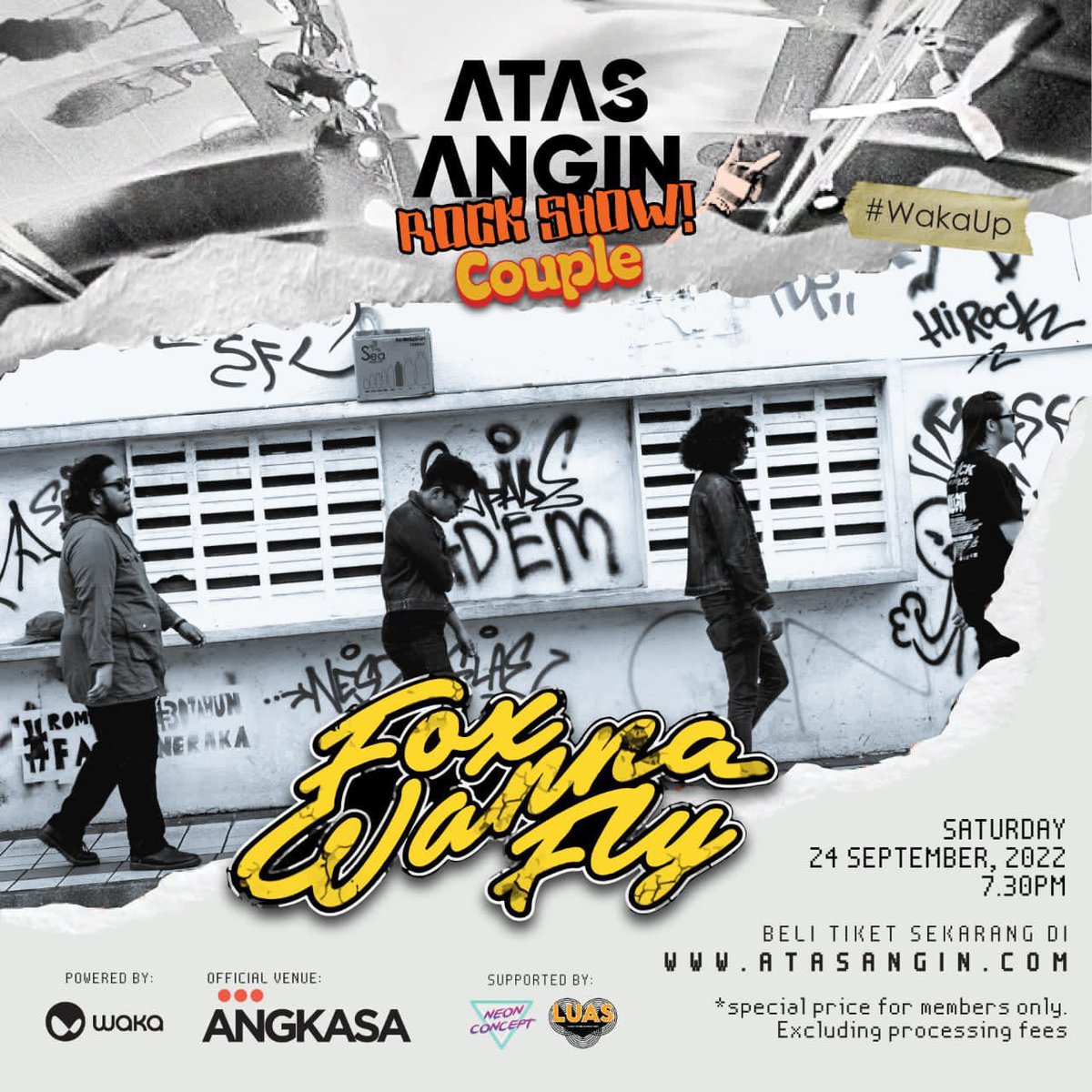 Band n9 ada woi performance The Filters, Fox Wanna Fly and The Fridays nanti! Super excited 🤩🤩🤩 

Tiket pun sangat berbaloi dari RM50-80 je. 

atasangin.com/event/couple-l…

#ATASANGINTOUR22
#WAKAxATASANGIN
#WakaMY2022