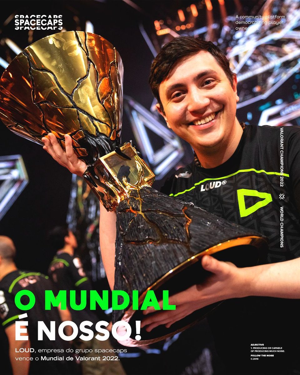 spacecapsgg's tweet photo. A @LOUDgg é campeã do mundo no VALORANT. Foram mais de 1.5M de pessoas assistindo ao vivo!

O Esports continua crescendo em todo o mundo: 25 países foram representados por times e jogadores com suporte de mais de 50 diferentes patrocinadores de diferentes indústrias https://t.co/PYteDGOATv