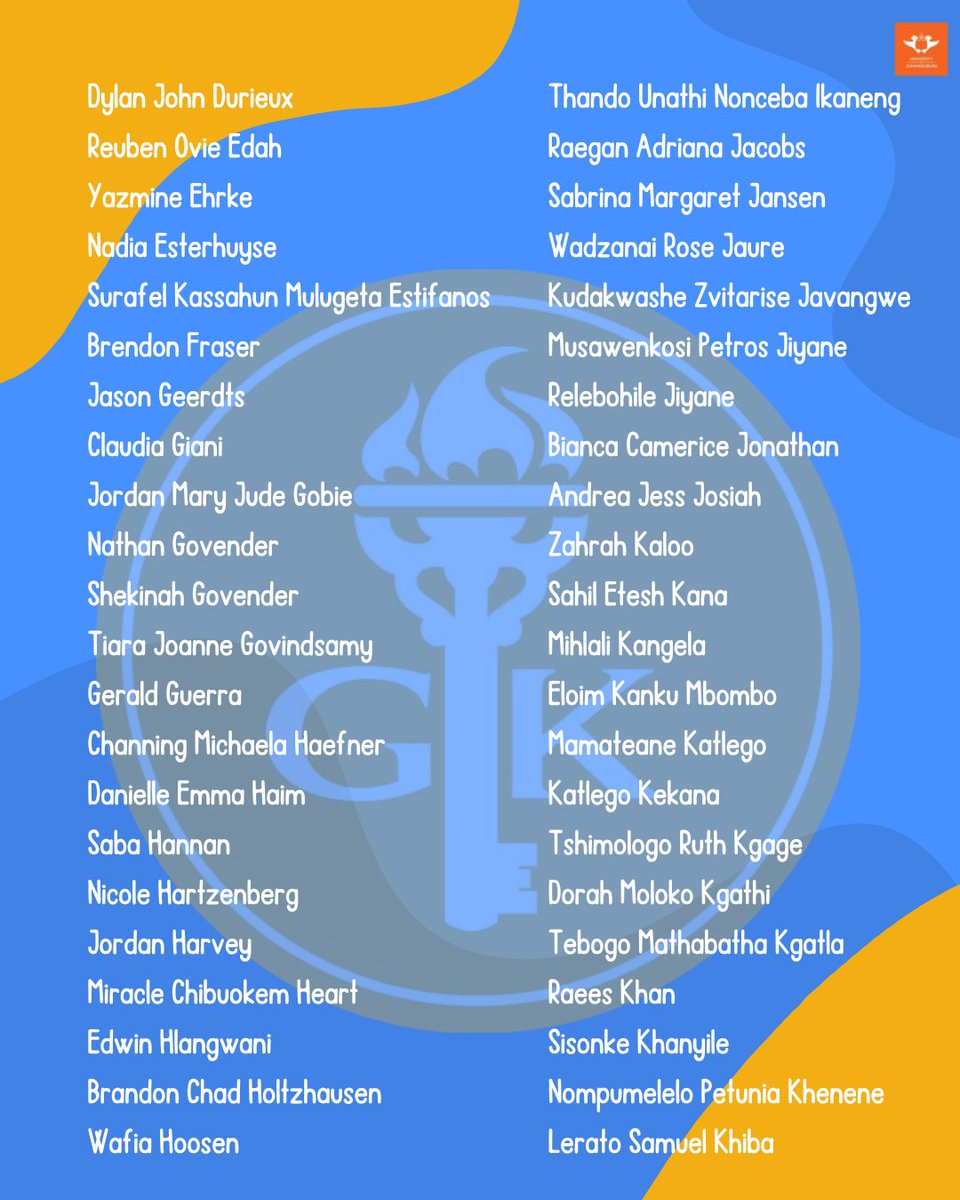 GoldenKeyUJ's tweet photo. A huge congratulations to our new members! We are thrilled and proud to have you on board. 

A warm welcome and good wishes on becoming part of the highly esteemed Golden Key International Society. 🔥

Don't forget to follow us on all our socials

You did well🥳✨️
#gksa
#yesgk https://t.co/tzJMFxaOzb