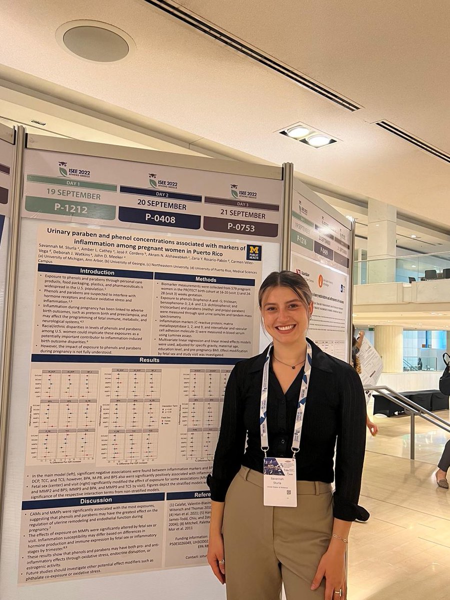 Excited to be at #ISEE2022 in person with #UMich_EHS 
colleagues and students, Shannon Park, Jessa Ehlinger, <a href="/cathey__amber/">The Dr. Amber Cathey</a>, Ram Siwakoti, Savannah Sturla, <a href="/debjwatkins/">Deborah Watkins</a>