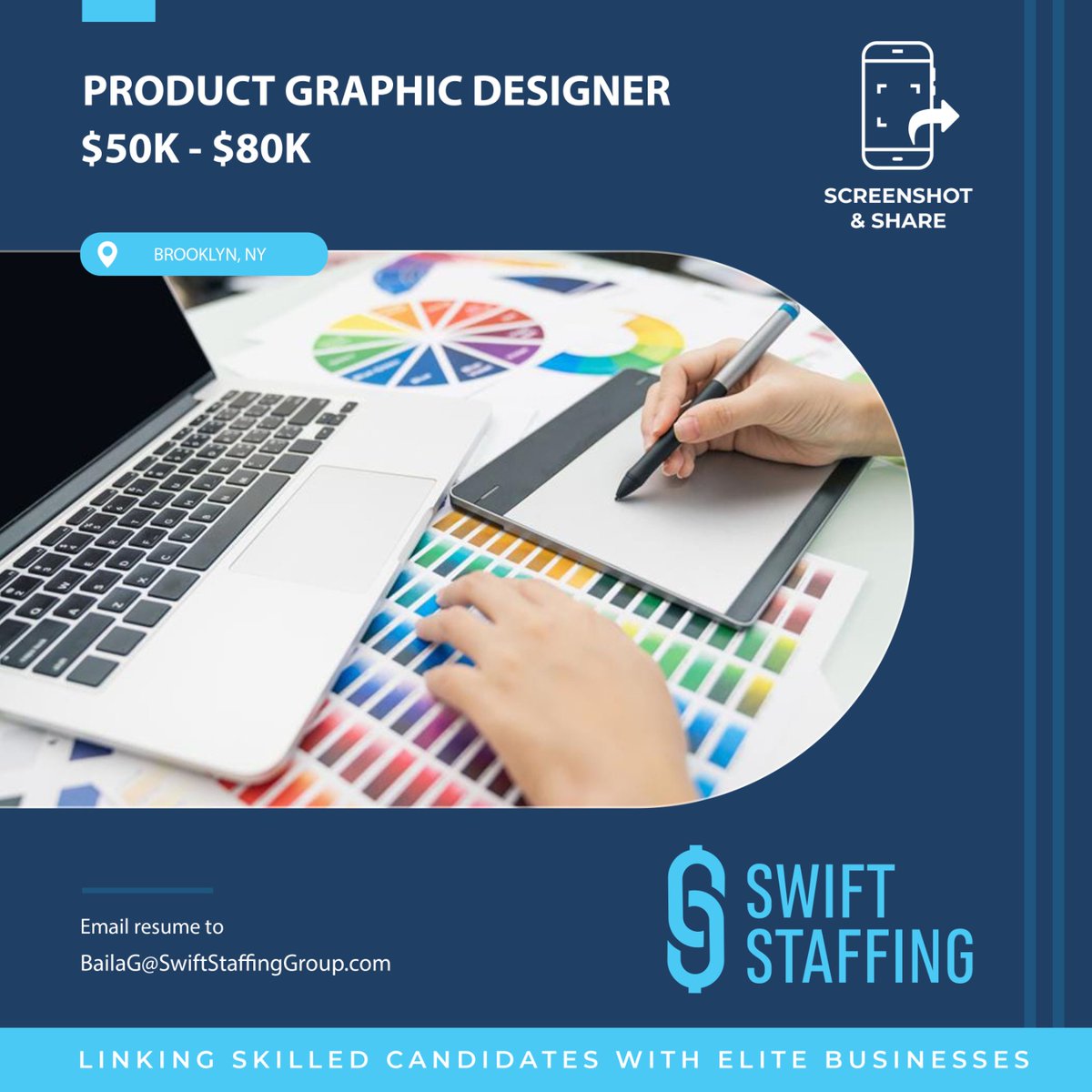 swiftstaffing_'s tweet image. Product Graphic Designer
$50K - $80K
Brooklyn, NY 

Email BailaG@SwiftStaffingGroup.com to apply or for Additional Information Today!

#SwiftStaffingJobs
#upgradeyourcareer
#SwiftDifference