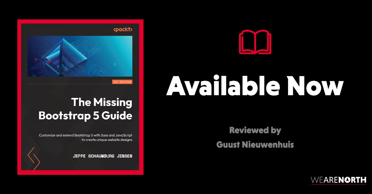 I'm happy to announce that "The Missing Bootstrap 5 Guide" is available now. The book, written by Jeppe Schaumburg Jensen, is a must-read when you're working with Bootstrap to develop your websites or web applications. I've been a technical reviewer for the book.