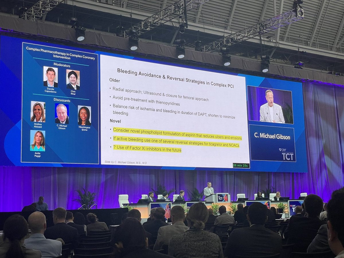 JACCJournals's tweet photo. Dr. @CMichaelGibson on the new formation of #aspirin at #TCT2022 

#ACCIC #CardioEd #CardioTwitter #PCI #JACC https://t.co/nlFELnySd2
