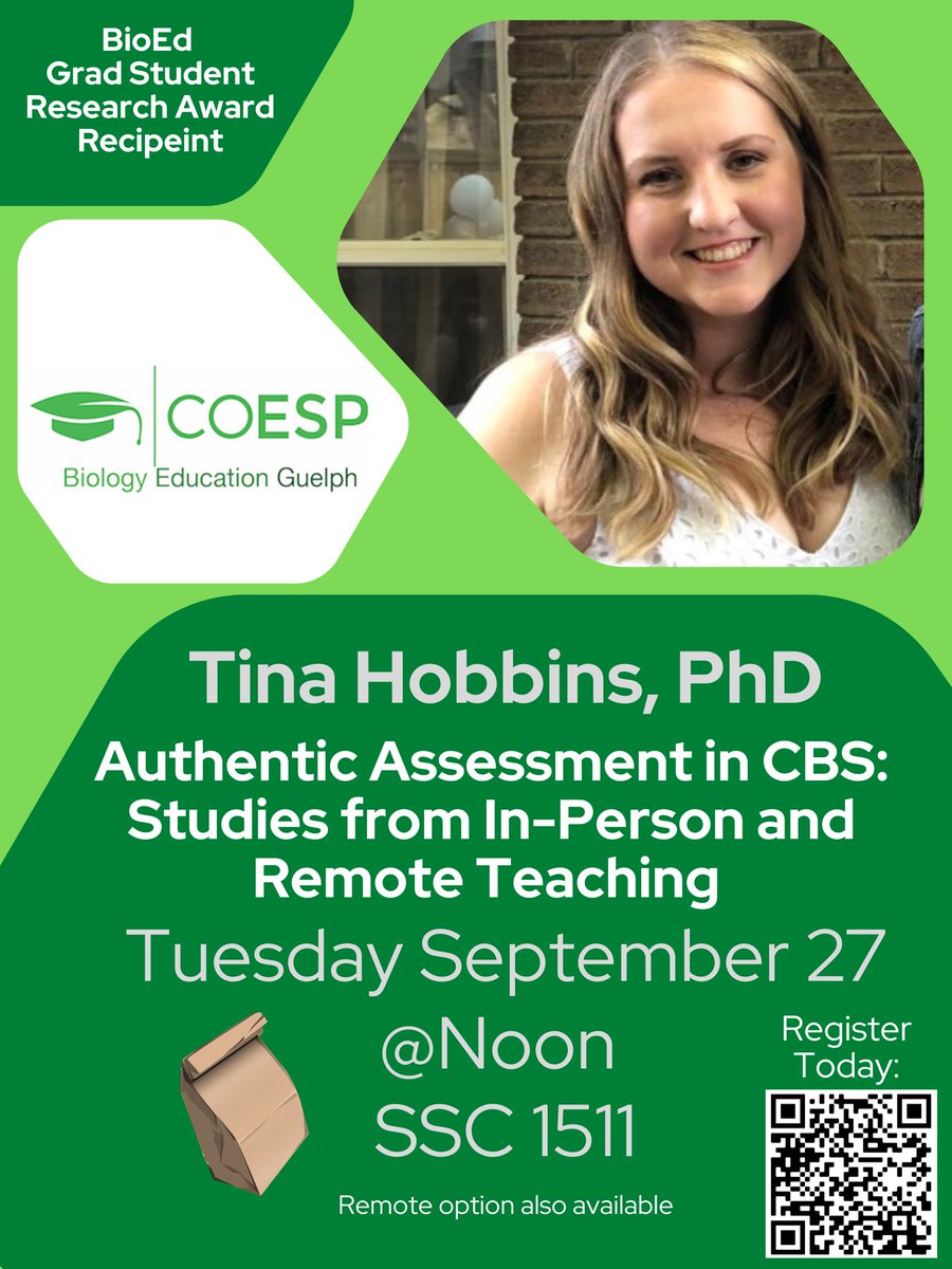 uogcoesp (@uogcoesp) on Twitter photo COESP Grad Student Research Award Winner Tina Hobbins <a href="/tina__hobbins/">Tina Hobbins, PhD</a> talks Authentic Assessment Learn more Tuesday Sept 27 Noon Register Today: uoguelph.eu.qualtrics.com/jfe/form/SV_78… Join us in-person or virtual
<a href="/UofG_MCB/">MCB at UofG</a> <a href="/UofG_HHNS/">HHNS at UofG</a> <a href="/IntUGrativeBiol/">Integrative Biology</a> @PseerUofG <a href="/GTCUofG/">GTC - Graduate Teaching Community</a> @UofG_OpenEd <a href="/GscMcb/">MCB Graduate Student Council</a> COESP Grad Student Research Award Winner Tina Hobbins <a href="/tina__hobbins/">Tina Hobbins, PhD</a> talks Authentic Assessment Learn more Tuesday Sept 27 Noon Register Today: uoguelph.eu.qualtrics.com/jfe/form/SV_78… Join us in-person or virtual
<a href="/UofG_MCB/">MCB at UofG</a> <a href="/UofG_HHNS/">HHNS at UofG</a> <a href="/IntUGrativeBiol/">Integrative Biology</a> @PseerUofG <a href="/GTCUofG/">GTC - Graduate Teaching Community</a> @UofG_OpenEd <a href="/GscMcb/">MCB Graduate Student Council</a>