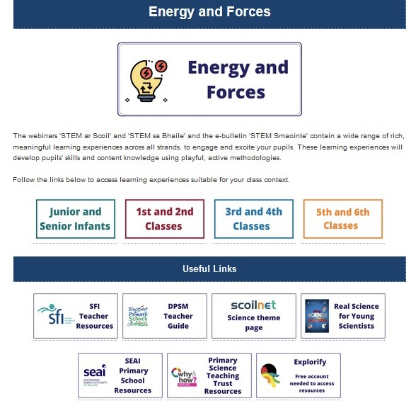 OidePrimarySTEM's tweet photo. The Science section of our website has been updated and improved and is jam packed with new activities and resources for all strands and class levels. We hope you find it useful;
https://t.co/BVRCaUlguR https://t.co/Q7jG0JaYsO