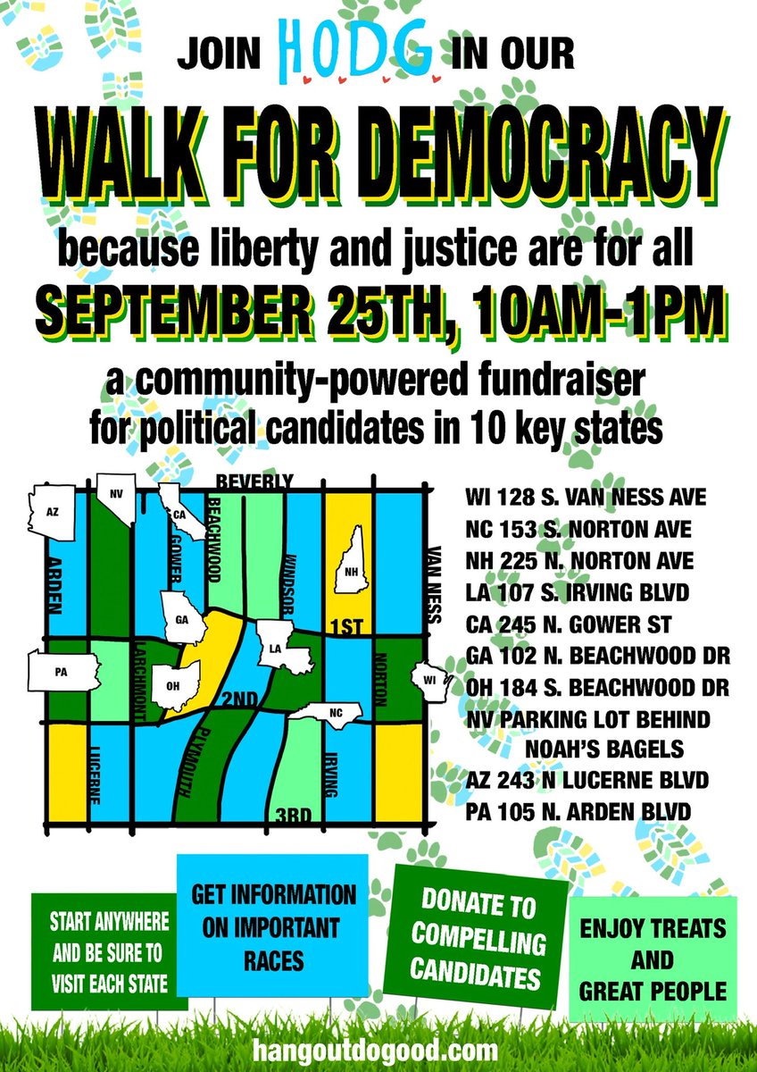 IAmPoliticsGirl's tweet photo. If you’re in LA there’s a great event Sunday the 25th put on by the wonderful volunteers at #HangOutDoGood. Get a group together &amp; raise money to support swing races. Bring your friends and family. Lots of things for the kids! https://t.co/7cEUCyjUkI