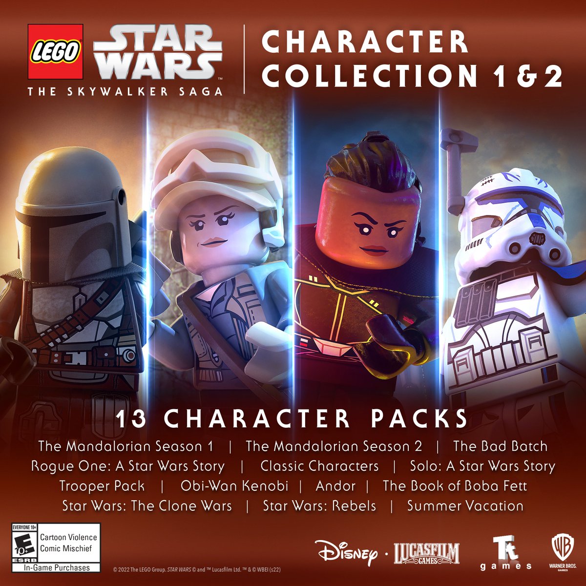 LEGOStarWarsFR's tweet photo. 🗓️L'édition Galactique et la Character Collection No.2 débarquent sur toutes les plateformes le 1er Novembre.
Tenez-vous prêts! ⚔️🧱
#LEGO #LEGOStarWarsTheSkywalkerSaga #LEGOStarWars #CharacterCollection #Kenobi #Andor #CloneWars #Rebels #BobaFett #SummerVacation #StarWars https://t.co/FUJbCarqwp
