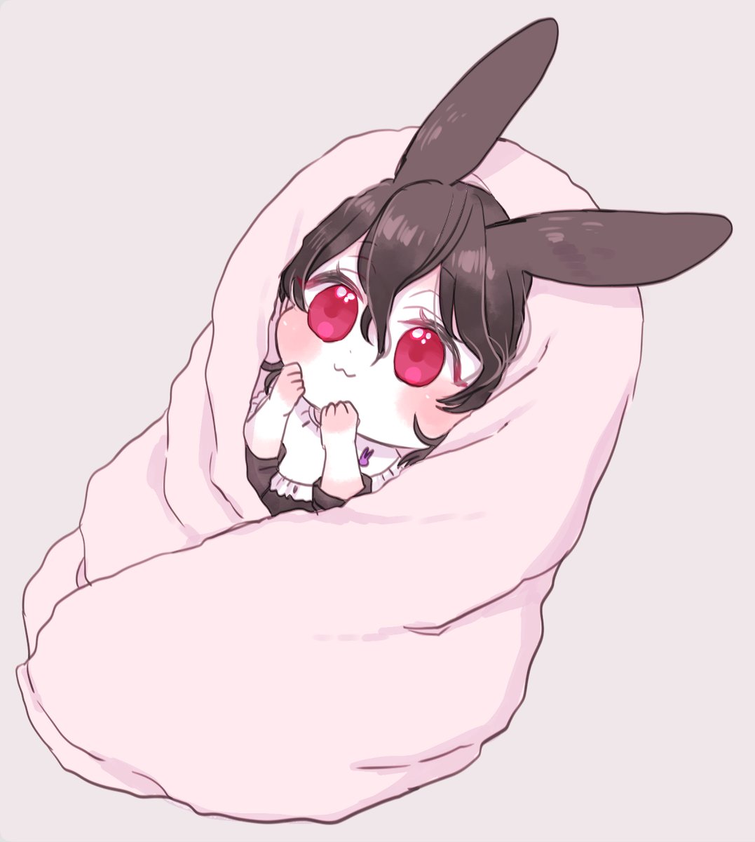 因幡てゐ 「連休最終日の夜は赤ちゃんのフリをします 」|あい🦊🦇ブリデ3/19ね30aのイラスト
