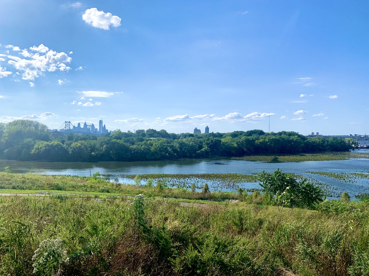 Interface_LLC's tweet photo. We got to visit Cramer Hill Waterfront Park in Camden, NJ, a new 62-acre park built on the former Harrison Ave Landfill. Residents had been advocating for years to clean the site up, and we were fortunate enough to work with them over 10yrs ago on the Cramer Hill Now! Plan. https://t.co/rkkPiCkqTk