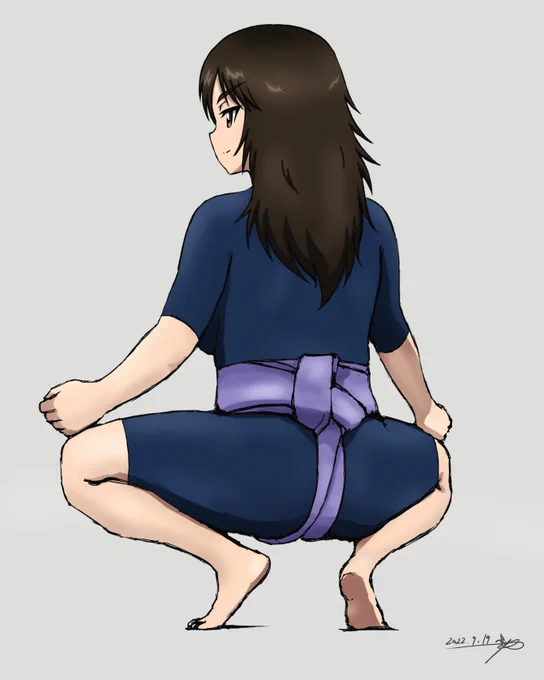 ムラカミ(相撲・蹲踞)(pixivリク一般公開用差分) 