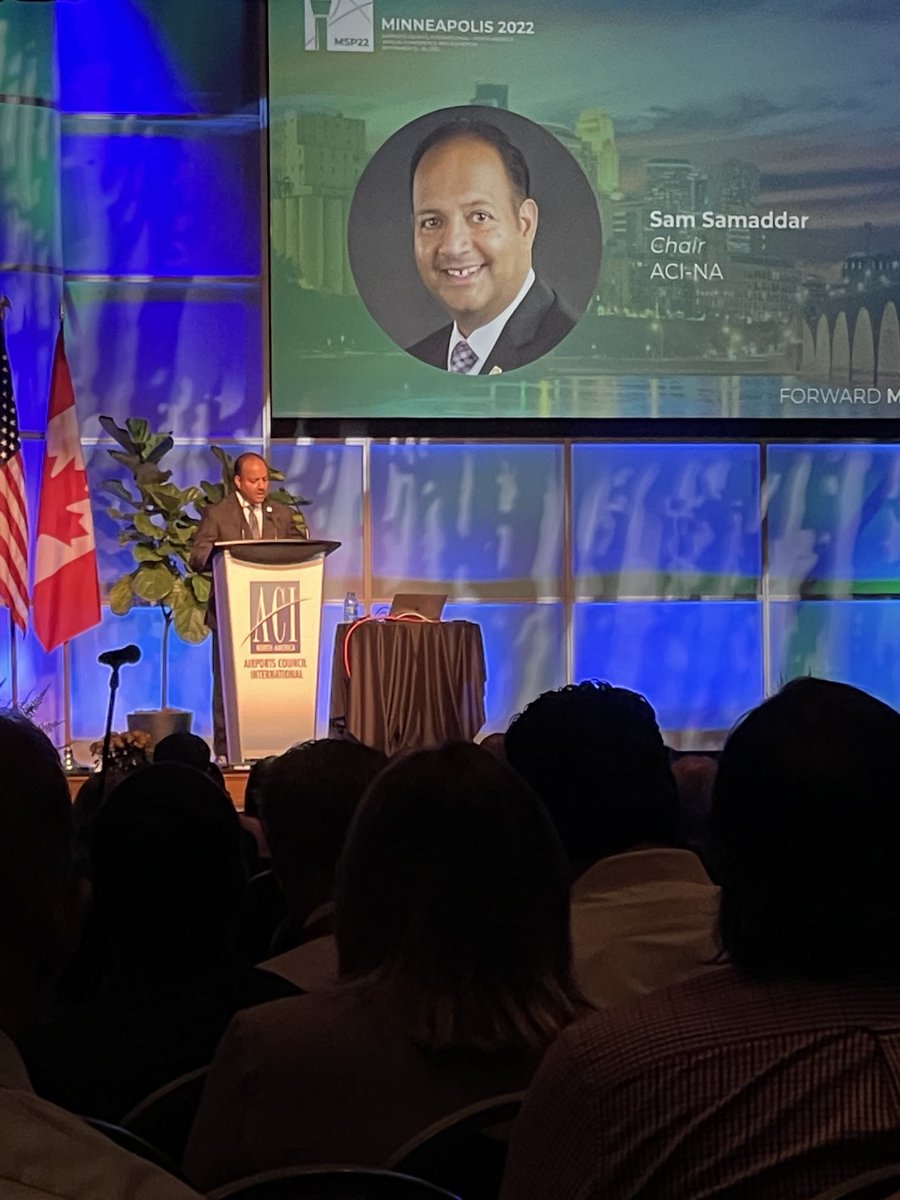 ⁦<a href="/airportscouncil/">The Voice of Airports</a>⁩ Chair Sam Samaddar kicks off the keynote today at #airports22. #airports