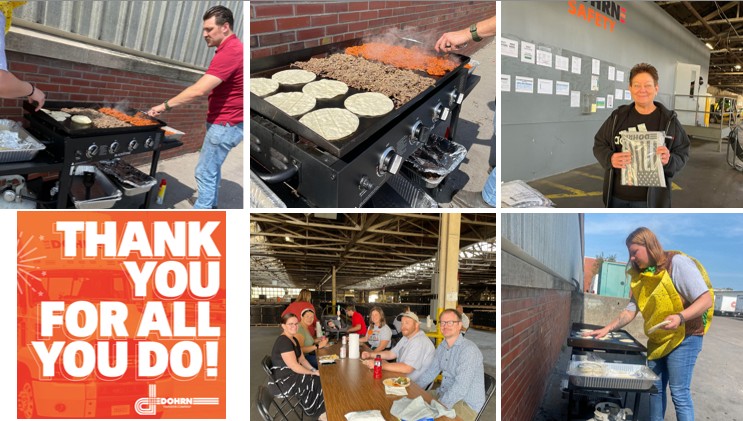 Dohrn_LLC's tweet photo. Employee Appreciation Cookout at Corporate/Rock Island Terminal!
We thank you for your support and hard work that you put in every single day helping make us The Best in the Midwest! 
#dohrn #dohrntransfer #thebestinthemidwest #employeeappreciation https://t.co/oPwyFKRiiB