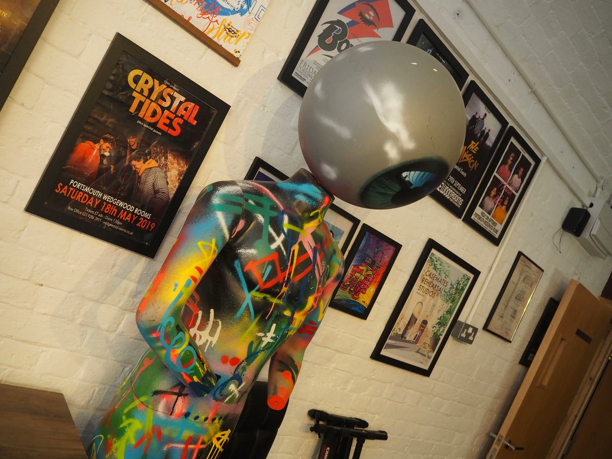 👀 Keep an eye out for unique pieces of art around our studios!

#drumkitart #customdrumkit #mannequinart  #mydogsighs #localart #portsmouthart #graffitiartists