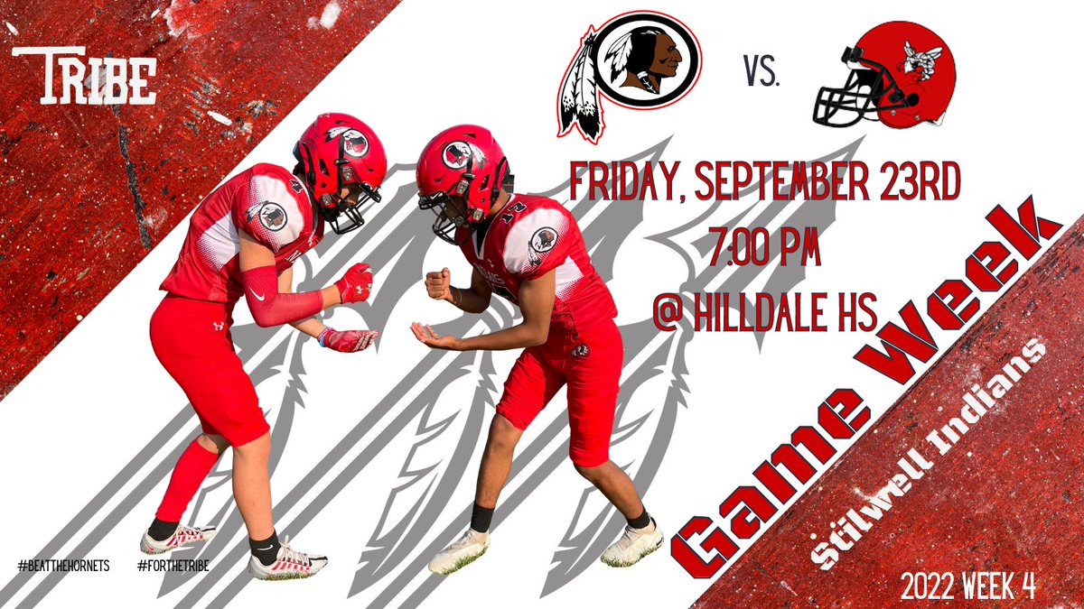 StilwellOKHSFB's tweet photo. District play begins this week.
๐Hilldale
๐๏ธ Sept. 23
โ๏ธ 7:00 PM CT
๐ Hilldale HS, Muskogee, OK
#BeatTheHornets #ChasingOneAndZero #IAGDTBAI #StilwellSpirit #OKHSFB #RunItBack #ForTheTribe https://t.co/NTraYolmkZ