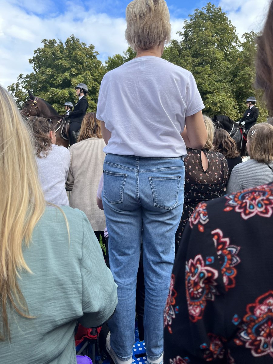 Andrew_Hendry's tweet photo. God Save The Queen. But not this bellend in Windsor today #queensfuneral https://t.co/5Thrj4WVfK