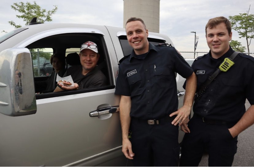 ‘A’ Platoon is on location to support the launch of the <a href="/TimHortons/">Tim Hortons</a> Smile Cookie Campaign. Proceeds from this years #SmileCookie Campaign (Georgetown locations) will support the <a href="/GHospFoundation/">Georgetown Hospital Foundation</a>