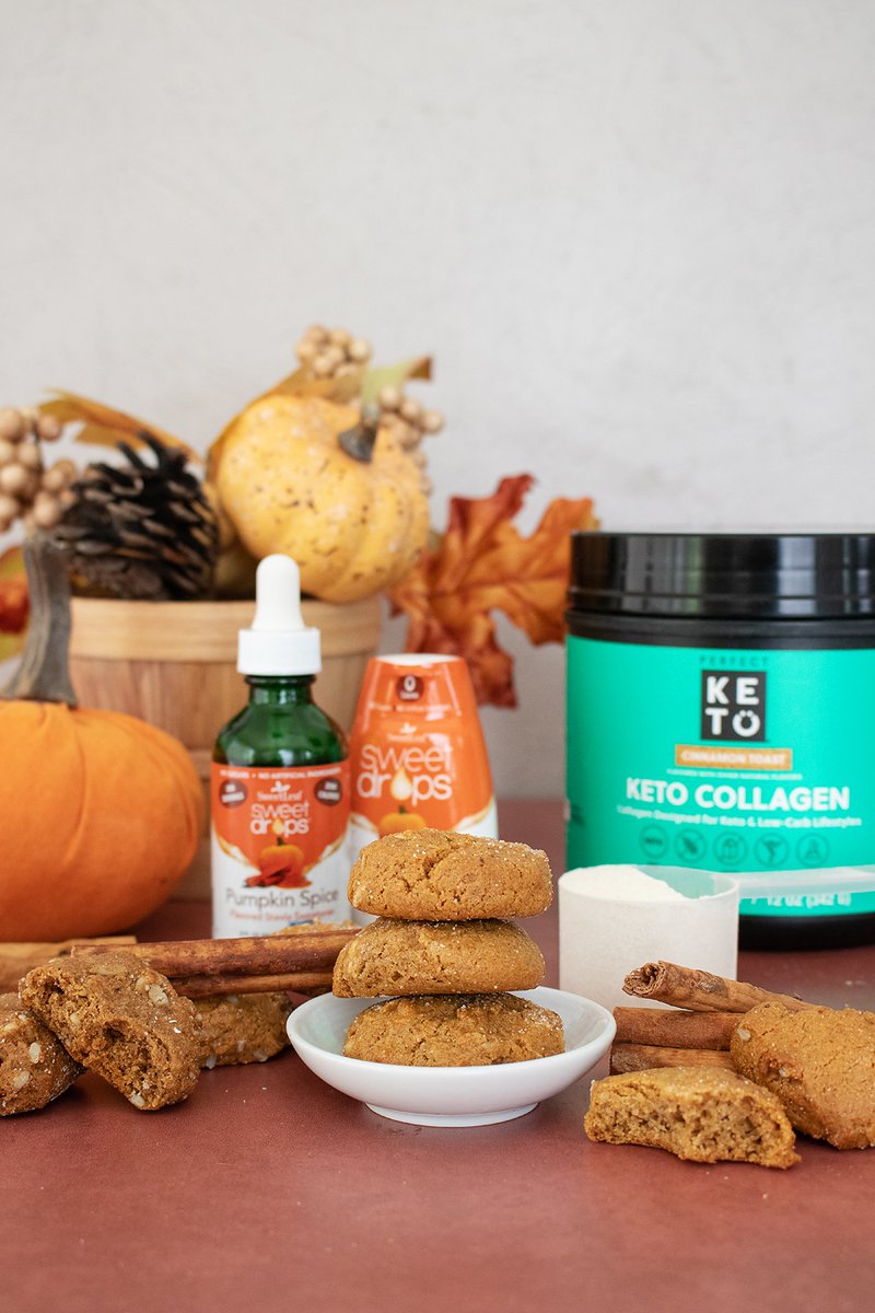 Keto Pumpkin Spice Cookies are the only #falldessert we want to make from now on!🤩

You can make these seasonal delights at home with your own PK Collagen and <a href="/SweetLeafStevia/">SweetLeaf®</a> Pumpkin Spice Sweet Drops.

Enter our ULTIMATE #FallBaking Giveaway ↴⁠
instagram.com/perfectketo