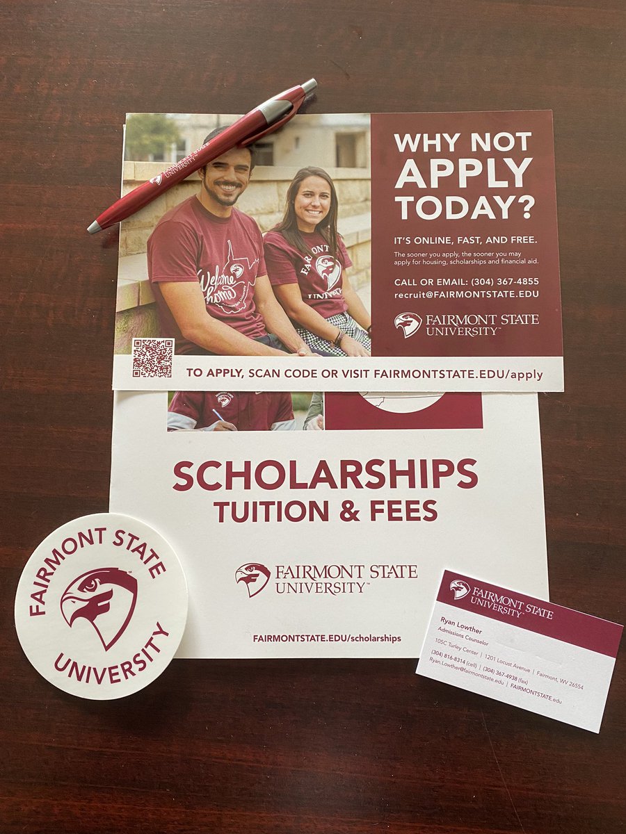 CollegeLinsly's tweet photo. We had a great visit with Fairmont State! Mr.Lowther shared valuable information with prospective students! Be sure to sign up for the upcoming college visits this week!#LinslySchool @FairmontState https://t.co/lFJkpTCzfJ