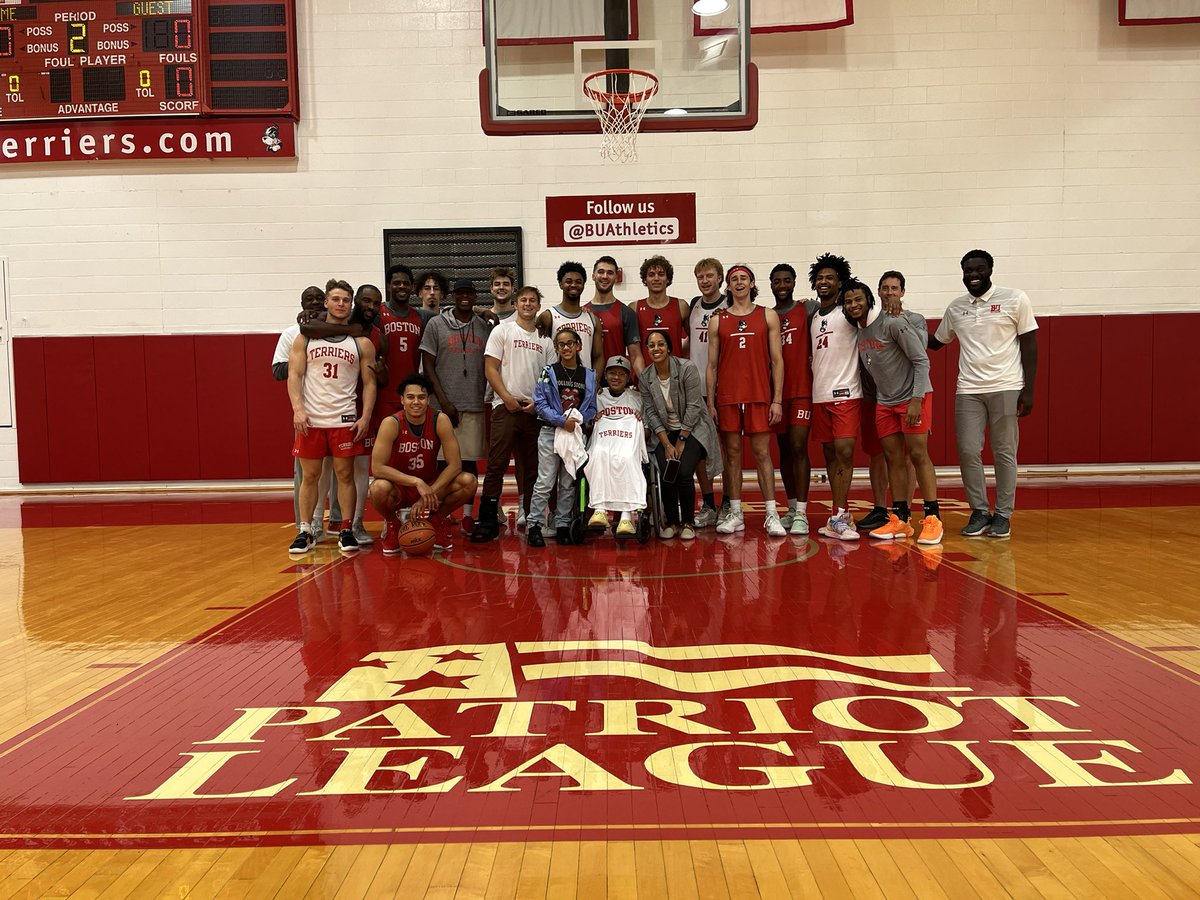 Introducing the newest member of Terrier mens basketball: Jose Bello! Thanks to Team Impact for helping cultivate this special relationship.