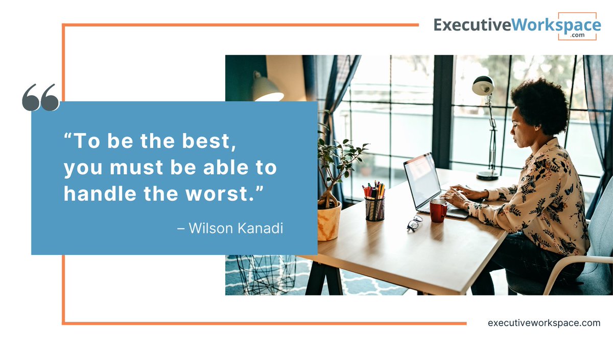 executivework_'s tweet photo. โTo be the best, you must be able to handle the worst.โ โWilson Kanadi
#motivation #monday #executiveworkspace #office #officespace #privateoffice #flexibleoffice #coworking #virtualassistant #virtualoffice #dfw #dallas #fortworth #austin #entrepreneur #business #startup #hustle https://t.co/YWsmp9y1Su
