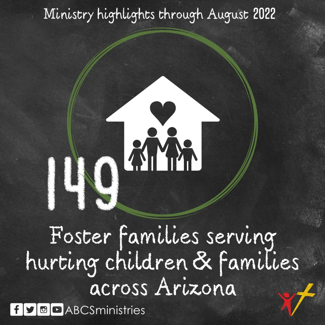 ABCSministries's tweet photo. We are thankful for the 149 foster families licensed through Arms of Love Foster Care! Join us in praying for these families as they provide Christ-centered homes to children in care. #MinistryHighlightsMonday #HopeAndCare #FosterCare #FosterFamilies https://t.co/ofoYFvKhAU