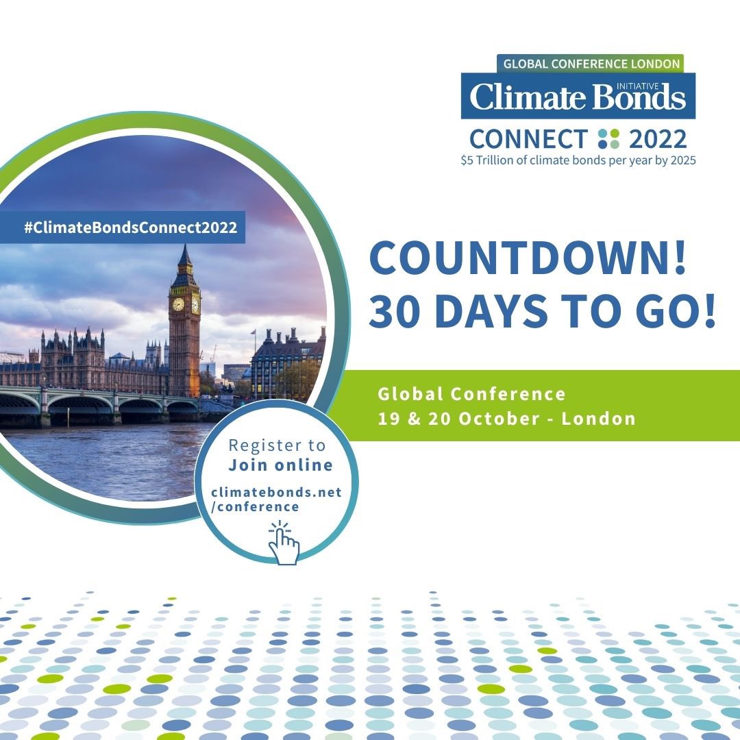 Climate bonds on twitter save the date 30 days to go to the