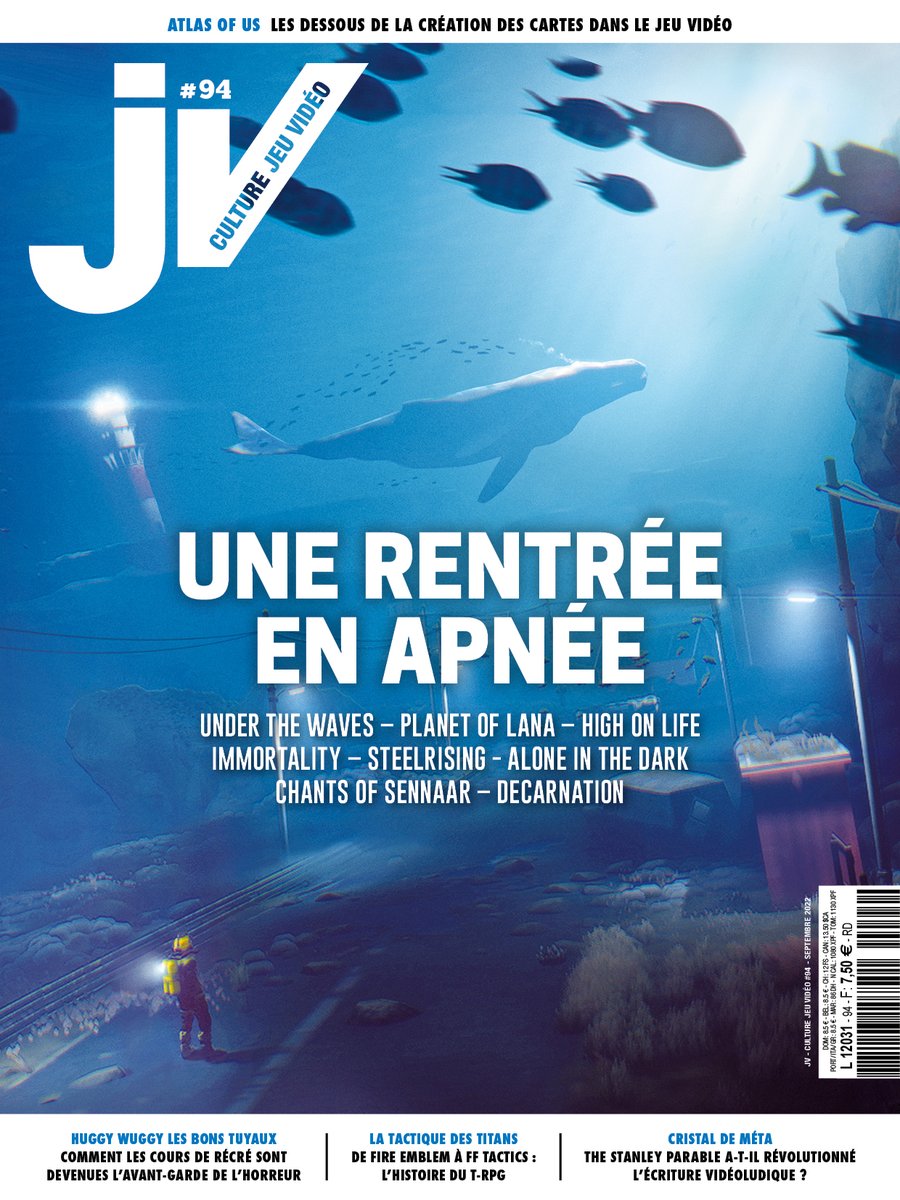 JV fait sa rentrée avec un numéro 94 bien hydraté
- Under the Waves, Planet of Lana, Immortality et tous nos coups de cœur de l'été et de la gamescom
- Comment sont dessinées les maps des jeux vidéo
- l'histoire du Tactical RPG
- Du creepy pasta, du Stanley Parable et des bancs