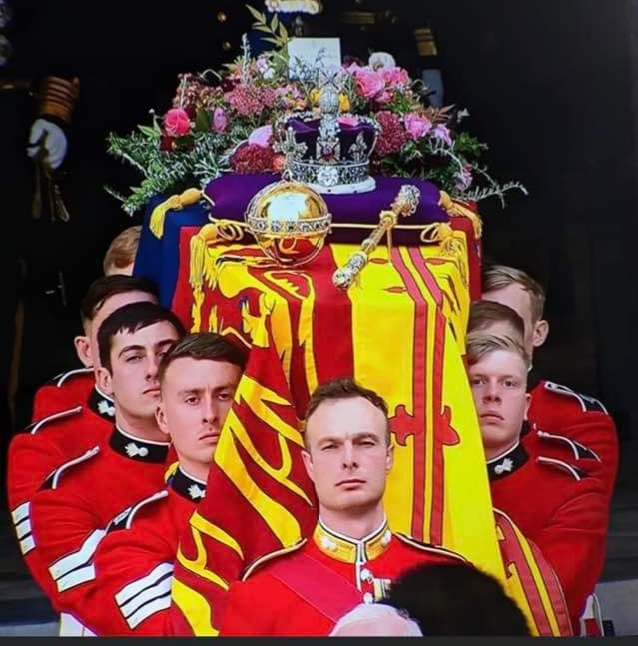 Pretty sure I'm with the rest of the nation who think these 8 young men done a great job every time they had to huge responsibility of carrying the Queen I bet their parents are incredibly proud as are we #queensfuneral