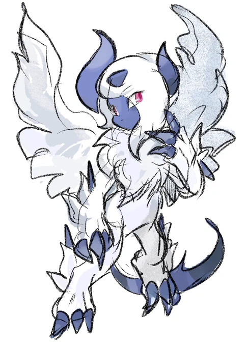#1日1ポケモン #ポケモン #ポケットモンスター #Pokemon #らくがき1日1ポケモン #1日1絵 #らくがき #イラスト #Absol【359 #アブソル #メガアブソル】(1019日目) 