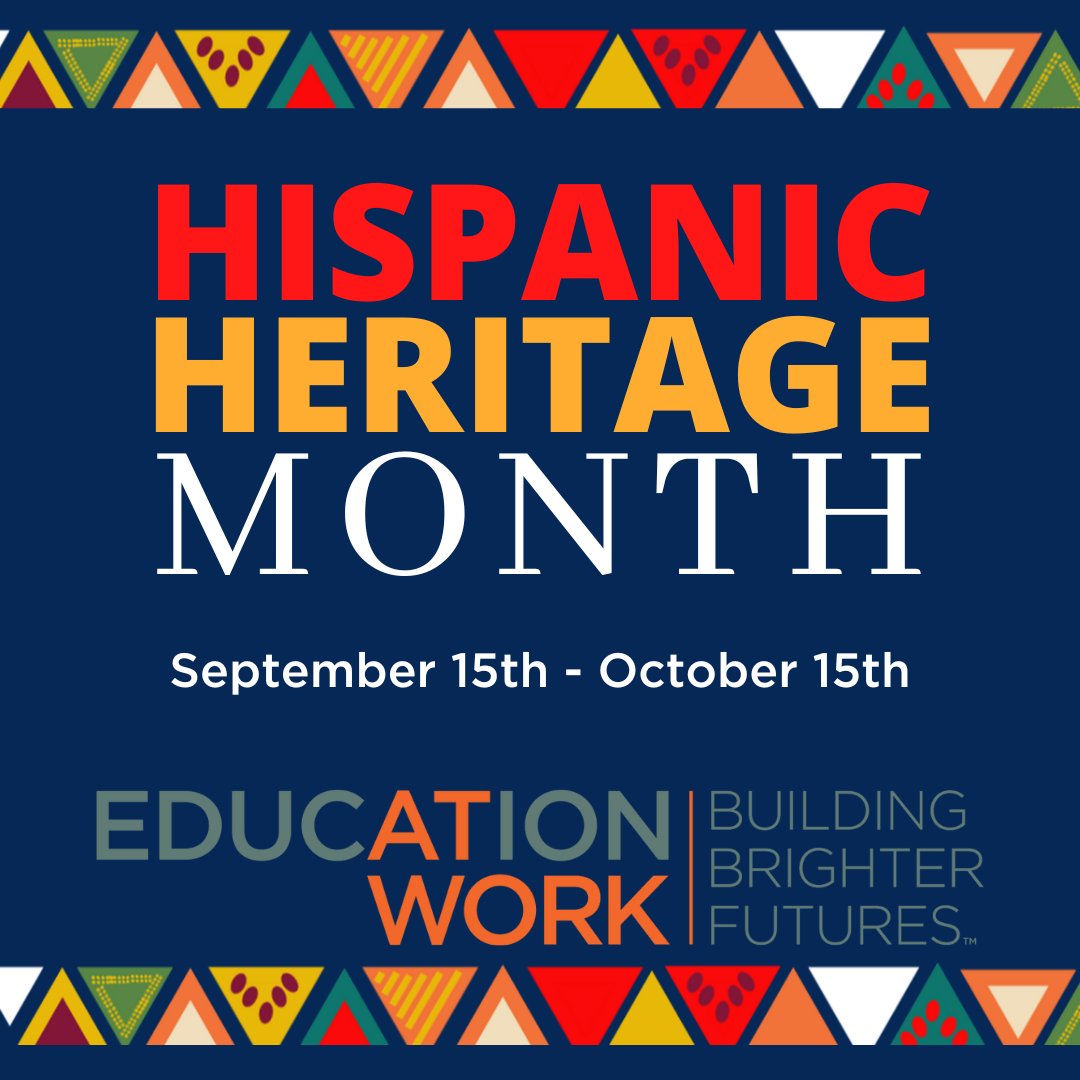 It's time to recognize and celebrate the many contributions, diverse cultures, and extensive histories of the American Latino community.
. 
Diversity Unites Our Organization!
.
#educationatwork #geteducationatwork #hispanicheritagemonth #hispanic #diversity