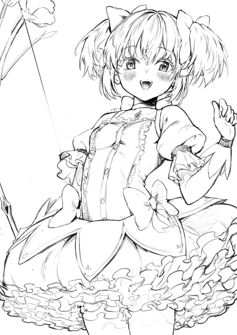 まだまだ納得いかない所があるけどとりあえずラフ完成 