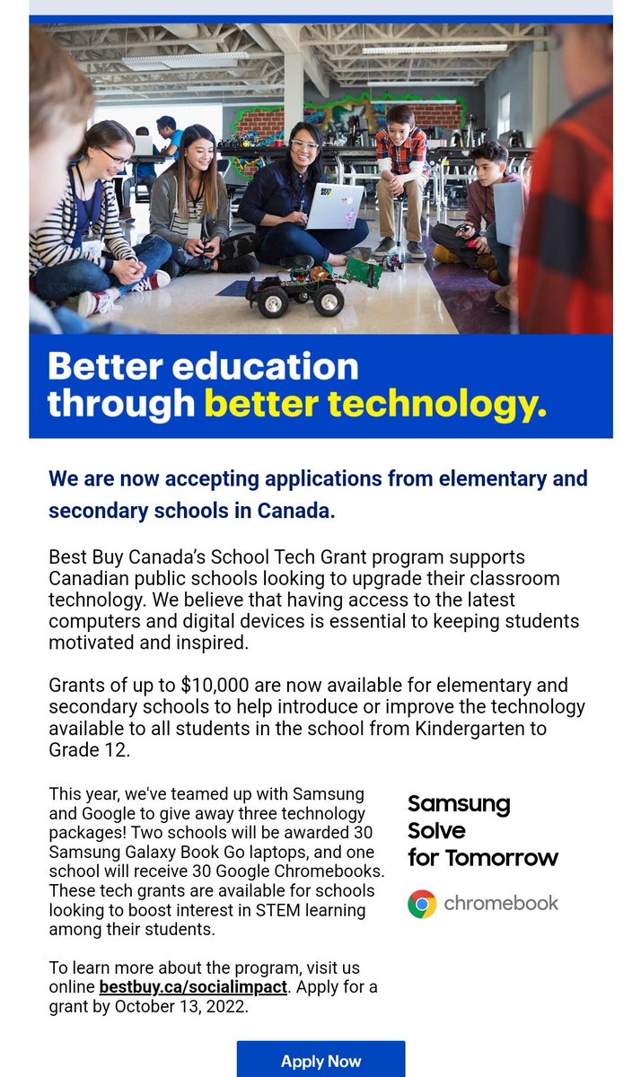 This grant is now open !!!! 

bestbuy.ca/en-ca/about/sc…