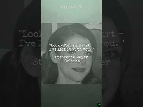 ZeroPaperCuts's tweet photo. https://t.co/0Ij0RCDmou Look after my heart - I've left it with you.   Stephenie Meyer - Eclipse-
#bella #edward #love #twilight-saga #StephenieMeyer #famous #quotes #shorts #quote #speech #short #natural #voice #reading #books #book #audiobook #audiobooks https://t.co/NLun63FZdx