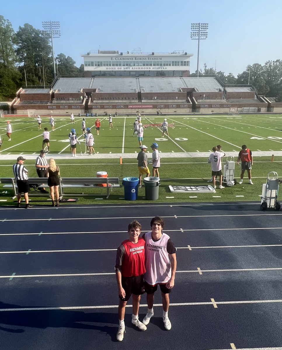 Had an amazing time attending a Richmond Prospect Day. The campus, athletic facilities, and coaching was next level! Thank you <a href="/SpiderMLAX/">Richmond Lacrosse</a> <a href="/CoachChemotti/">Dan Chemotti</a> for having me. Video coming soon.