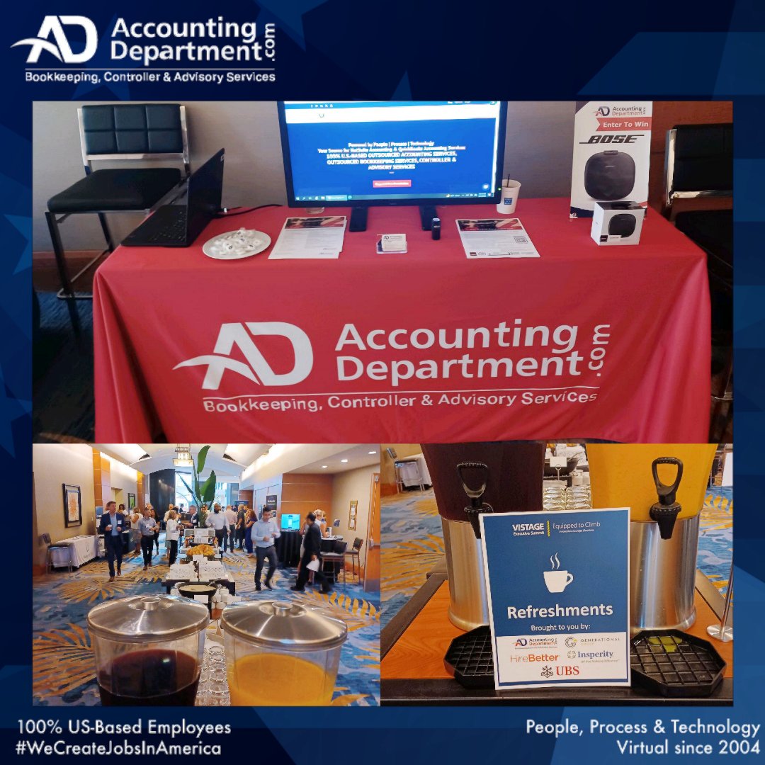 AccountingDept's tweet photo. No back scratchers but we do have your back! People, Processes &amp; Procedures will allow you to focus on your front-of-the-house functions. See us today at Vistage Orange County and enter to win a Bose speaker!
@vistage #vistage #accounting #bookkeeping #CEO #businessowner #leader https://t.co/gWI6s2YHJq