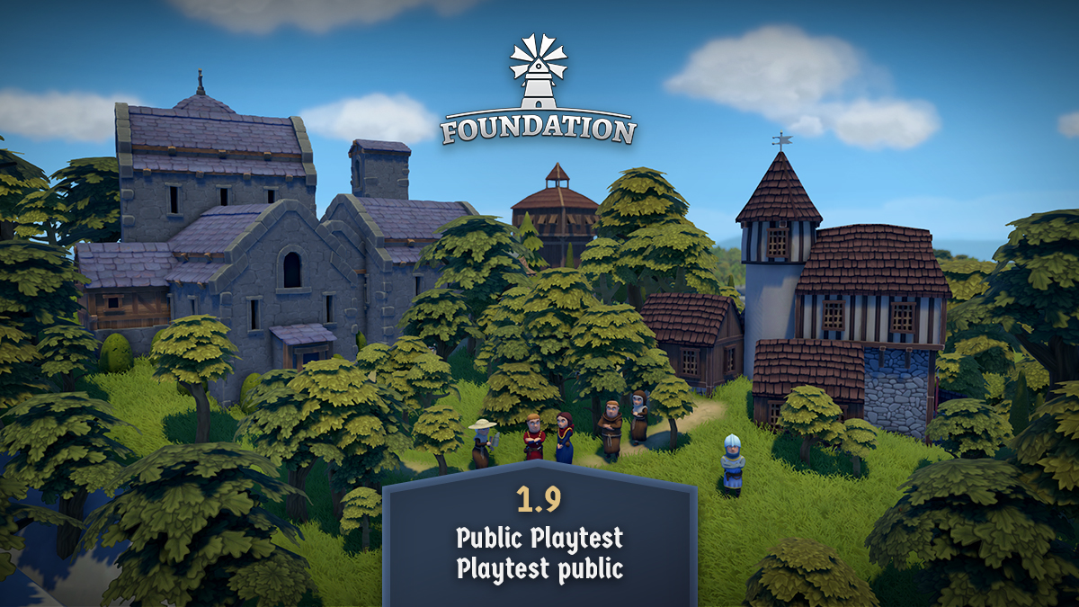 Foundation’s public playtest of Update 1.9 is available at last! 

✅Enhanced Monastery
✅Progression overhaul
✅Taxation
✅Narrative choices
✅And much more!

For all the details, click here ➡️ bit.ly/foundation1-9p…